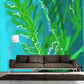 Frendorf | Blauw-Groene Potplant Muren Wallpaper Waterproof Moderne Kunst Slaapkamer Wanddecoratie