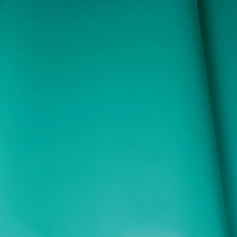 Peel and Stick Einfarbige Tapete in Pfauenblau Minimalistische Ästhetik Wanddekoration, Temporär