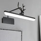 Lineare Metall-Wandlampe Modernistische Led Weiß/Schwarz/Gold Wandmontierte Schminklicht mit Geweiharm in Weiß/Natürliches Licht, 17"/20,5"/28" Breit