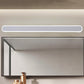 Lineare Vanity Lampe Zeitgenössische Acryl Led Weiße Badezimmer Spiegel Scheinwerfer in Weiß/Warmes Licht, 16"/23.5"/31.5" Breit