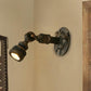 Frendorf | 1 Kopf Wasserleitung Wandlicht Wandleuchte Vintage Industrie Bronze Metallische Wandlampe für Flur