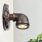 Frendorf | 1 Kopf Wasserleitung Wandlicht Wandleuchte Vintage Industrie Bronze Metallische Wandlampe für Flur