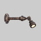 Frendorf | 1 Kopf Wasserleitung Wandlicht Wandleuchte Vintage Industrie Bronze Metallische Wandlampe für Flur