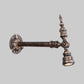 Frendorf | 1 Kopf Wasserleitung Wandlicht Wandleuchte Vintage Industrie Bronze Metallische Wandlampe für Flur