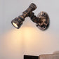 Frendorf | 1 Kopf Wasserleitung Wandlicht Wandleuchte Vintage Industrie Bronze Metallische Wandlampe für Flur