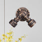 Frendorf | 2 Hoofden Wandlamp Armatuur met Pijp Gesmeed Ijzeren Shade Rustieke Stijl Woonkamer Wandlamp Licht in Verouderd Brons