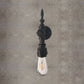 Frendorf | Open Bulb Eetkamer Wandlamp Vintage Stijl Metaal 1 Hoof Black Wandlamp Sconces met Aan/Uit Schakelaar