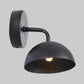 Frendorf | 1 Licht Wandlamp Industriële Koepel Shade Metaal Omlaag Wandlicht met Gebogen Arm in Zwart/Brons voor Slaapkamer