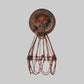 Frendorf | Gegoten ijzeren draadbescherming wandverlichting boerderij stijl 1 bol restaurant draaibare scone lamp in zwart/bronze