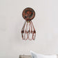 Frendorf | Gegoten ijzeren draadbescherming wandverlichting boerderij stijl 1 bol restaurant draaibare scone lamp in zwart/bronze