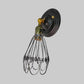 Frendorf | Gegoten ijzeren draadbescherming wandverlichting boerderij stijl 1 bol restaurant draaibare scone lamp in zwart/bronze
