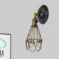 Frendorf | Gegoten ijzeren draadbescherming wandverlichting boerderij stijl 1 bol restaurant draaibare scone lamp in zwart/bronze