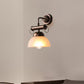 Frendorf | Rust One Light Wandleuchte Rustikales Opalglas-Dombeleuchtung für Esszimmer