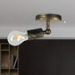 Frendorf | Georgian Mini Wandlamp met Open Peertje Rustieke Stijl 1 Hoofd Slaapkamer Verstelbare Wandverlichting in Antiek Messing / Verweerd Koper