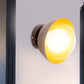 Frendorf | Loft Style Bowl Wandmontage Licht 1 Gloeilamp Metaal Wandverlichting met Heldere Glazen Kap in Zwart voor Slaapkamer