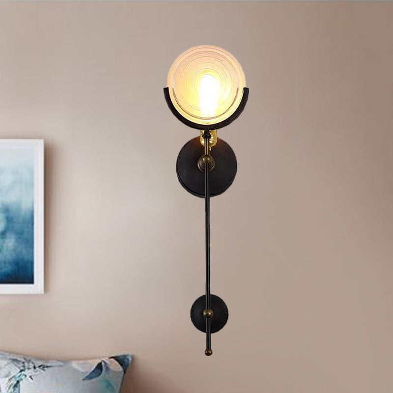 Frendorf | Torch Wandleuchte Modern 1 Kopf Wandbeleuchtung mit klarem Glasscheibe für Wohnzimmer