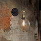 Frendorf | Sferische Woonkamer Wandlamp Fixture Industrieel Helder Glas 1 Lichts Brass Wandlamp