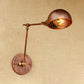 Frendorf | Wrought Iron Rost Wandverlichting met Koepelvormige Schaduw 1 Hoofds Boerderij Binnen Verstelbare Wandlamp