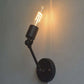 Frendorf | Industriële Open Peervormige Wandlamp Fixture 1 Hoofds Metaal Verstelbare Wandverlichting in Zwart voor Gang