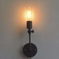Frendorf | Industriële Open Peervormige Wandlamp Fixture 1 Hoofds Metaal Verstelbare Wandverlichting in Zwart voor Gang