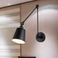 Frendorf | 1 Licht Metalen Wandlamp Hedendaags Zwart/Roest Getailleerde Slaapkamer Wandlamp Sconces met Verstelbare Arm