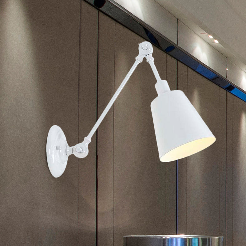 Frendorf | 1 Licht Metalen Wandlamp Hedendaags Zwart/Roest Getailleerde Slaapkamer Wandlamp Sconces met Verstelbare Arm