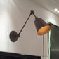 Frendorf | 1 Licht Metalen Wandlamp Hedendaags Zwart/Roest Getailleerde Slaapkamer Wandlamp Sconces met Verstelbare Arm