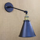 Frendorf | Industriële conische schaduw wandverlichting 1 lamp metalen wandlamp in zwart voor corridor