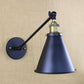 Frendorf | Industriële conische schaduw wandverlichting 1 lamp metalen wandlamp in zwart voor corridor