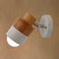 Frendorf | 1 Licht Rotatable Wand Sconces Beleuchtung Moderne Zylindrische Metall- und Holz-Wandmontage Licht in Schwarz/Weiß