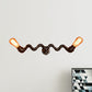 Frendorf | Bronze Finish Pipe Wall Lamp with Wavy Design Industrial Style Metallic 2/5 Bulbs Wohnzimmer Wand Scone Licht