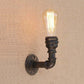 Frendorf | Verkrommene Pijp Metal Wandverlichting Industriële Stijl 1 Bulb Slaapkamer Wandlamp Licht in Antiek Brons