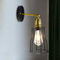 Frendorf | 1 Glühbirne Eisen Wand Sconce Beleuchtung Bauernhaus Messing/gealterte Messing Käfig Schirm Esszimmer Verstellbare Wandbeleuchtung