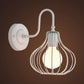 1 Licht Zwiebel Wand Sconces Beleuchtung Loft Stil Schwarz/Weiß Metallic Mini Wand Beleuchtung mit Schwanenhalsarm für Schlafzimmer