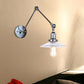 Frendorf | Saucer Wohnzimmer Wandleuchte Rustikaler Stil Prismen Glas 1 Licht Schwarz/Silber/Bronze Wandlampe