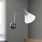 Frendorf | 1 Licht Getaperde Wandlamp Vintage Stijl Satijn Messing/Chroom/Antiek Messing Heldere Glazen Wandlamp voor Woonkamer