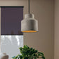 6.5"/8.5"/10.5" Dia Barn/Zylinder/Dom Zement Pendelleuchte Industrie 1 Licht Esszimmertisch Deckenleuchte mit verstellbarem Kabel in Grau