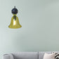 Frendorf | Bell Schlafzimmer Wandlichttragschale Industriell Klar/Grün/Rauchglas 1 Licht Schwarze Wandleuchte mit Gänsehautarm
