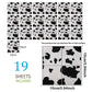 Frendorf | Spots Peel and Stick Wallpaper Panel Set in Schwarz-Weiß Neuheit Wandverkleidung für Bad