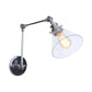 Frendorf | 1 Licht Getaperde Wandlamp Vintage Stijl Satijn Messing/Chroom/Antiek Messing Heldere Glazen Wandlamp voor Woonkamer