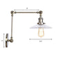 Frendorf | Saucer Wohnzimmer Wandleuchte Rustikaler Stil Prismen Glas 1 Licht Schwarz/Silber/Bronze Wandlampe