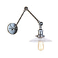 Frendorf | Saucer Wohnzimmer Wandleuchte Rustikaler Stil Prismen Glas 1 Licht Schwarz/Silber/Bronze Wandlampe