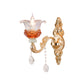 Frendorf | 1/2-Light Blossom Wandmontage Lamp Moderne Stil Klare Kristall Wandverlichting in Goud voor Trap