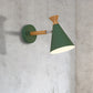 Metall Kegel Schirm Wandlampe Nordischer Stil Drehbar 1 Licht Nachttisch Leseleuchte in Blau/Grün/Grau/Weiß