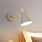 Metall Kegel Schirm Wandlampe Nordischer Stil Drehbar 1 Licht Nachttisch Leseleuchte in Blau/Grün/Grau/Weiß