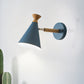 Metall Kegel Schirm Wandlampe Nordischer Stil Drehbar 1 Licht Nachttisch Leseleuchte in Blau/Grün/Grau/Weiß