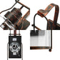 Frendorf | Zylinder klare Glas Wandmontierte Lampe Industrie Einzelne Glühbirne Wohnzimmer Wandleuchte in Schwarz/Weiß/Rost mit Käfig