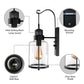 Frendorf | Zylinder klare Glas Wandmontierte Lampe Industrie Einzelne Glühbirne Wohnzimmer Wandleuchte in Schwarz/Weiß/Rost mit Käfig