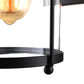 Frendorf | Zylinder klare Glas Wandmontierte Lampe Industrie Einzelne Glühbirne Wohnzimmer Wandleuchte in Schwarz/Weiß/Rost mit Käfig
