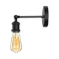 Frendorf | Schwarz/Messing-Finish 1 Kopf Wandlampe Industrieller Metall Mini Wandleuchte mit Nackte Glühbirne für Schlafzimmer